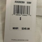 7 For All Mankind NWT  Ivory Color Jean Jacket Size S Photo 5