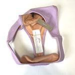 J.Crew Textured Curved Waist Cheeky Bikini Bottom in Pastel Purple Size L New Photo 7
