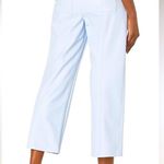 BCBGMAXAZRIA Cropped Straight Leg Pant Faux Leather Pockets Trouser Pants NEW Photo 3
