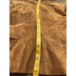 Avanti  Woman Size 10 Tan 100% Genuine Pig Suede Leather Button Blazer Jacket Photo 7