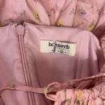 House Of CB NWOT  Pink Floral Tallulah Puff sleeves midi dress sz M Photo 8
