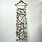 Abercrombie & Fitch Abercrombie & Fitch Emerson Tiered Maxi Dress Black White Floral Size S Photo 1