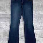 The Limited  Dark Wash Flare Jean Womens 8 (32X32) Mid Rise Button Flap Pockets Photo 0