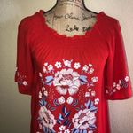 Chelsea and Violet Lightweight Red Embroidered Floral Dress Size XS Photo 1