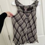 Kenar NWOT  women’s plaid high neck button neck‎ silk lined blouse large Photo 1