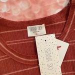 Sienna Sky Orange Striped Tank Top Photo 4