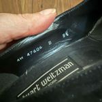 Stuart Weitzman Vintage 90s  Novelty Heel Black Suede 3” 8.5 Photo 7