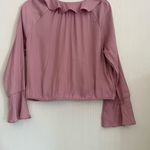 A New Day Mauve Ruffled Blouse Photo 3