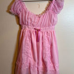 Dolls Kill Sugar Thrillz X  Softer Smiles Babydoll Dress in pink Photo 0