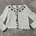 Solo women button front knit cardigan wool Photo 5