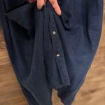 JJill full button linen shirt dress Blue Size L Photo 4