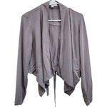 Knox Rose Boho Western Lace Up Tie Back Open Front Lightweight Jacket Size Small Photo 0