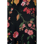 Lulus Blooming Love Jumpsuit Black Floral Print Ruffled Wide Leg Wedding Guest Size M Photo 4