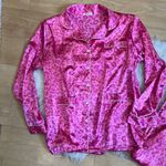 Silk style Pajamas for Women Classic Button Down Satin Pajama Sets Long Sleeve L Pink Size XXL Photo 2