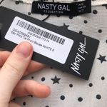 Nasty Gal Star Print Tie-Front Blouse Photo 3