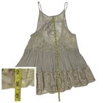 easel Embroidered Lace Ruffle Camisole - Small Photo 3