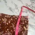 Free People NWOT  lux floral jumpsuit ruffle brown pink Sz S Photo 7