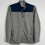 Orvis  Classic Collection Shacket Mens Small Bonded Mesh Full‎ Zip Blue & Gray Photo 0
