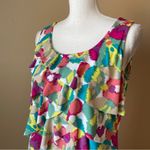 Relativity  | Multicolored Ruffle Sleeveless Mini Dress Sz L Photo 22