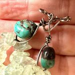 Aquamarine turquoise double strand Necklace Photo 7