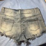 Source Unknown  Light Blue Frayed Jean Shorts Photo 6