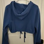 Danielle Guizio  Royal Blue Zip-Up Hoodie cropped xs Photo 2