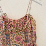 PLACE NATIONALE X NUULY Printed Tie Shoulder Midi Dress size Small Pink Photo 4