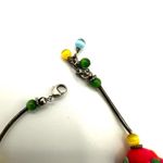 Sterling silver moonglow and flower beaded bracelet Photo 2