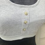 Colsie light grey thermal ribbed tank bra size large Gray Photo 1