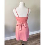 Lulus Romantic Heart Blush Satin Wrap Mini Dress Photo 6