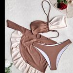 Boutique Colorblock three pieces set brown/cream Photo 2