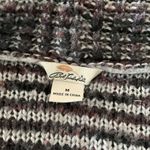 Bob Timberlake Womens Medium Striped Open-Front Cardigan Sweater shacket pockets Photo 4