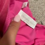 JONATHAN SIMKHAI Satin Ruched Cup Underwire Dragon Fruit Swimsuit Photo 12