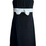 Star Vixen Y2K Black Dress with White Bow Asymmetrical Hem Size 1X Photo 0