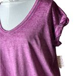 Free People New  Beach Keep Me Burnout Tee Shirt Top Blouse Boho Azelia Small Photo 3