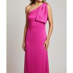 Sachin + Babi Chelsea One Shoulder Bow Gown, Dragonfruit, 0 (US) Photo 2