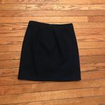 J.Crew  Skirt Double Slit Black Wool Skirt sz00 Photo 1