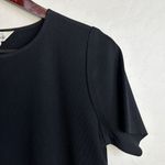 Misook Exclusively  Classic Black Knit Short Sleeve Shift Dress Size Small Photo 2