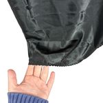 VINTAGE Women’s Satin Square Neck Ruffle Bust Camisole Blouse Black OS Size undefined Photo 4