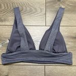 Raisin's  Metallic Gray Bikini Swim Top Size‎ Medium Photo 2