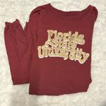 ZooZatz Oversized long sleeve florida state university top FSU Red Size M Photo 0