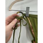 J.Crew Green NEW Curved Waist Widerib Cheeky String Bikini Bottom Small Beach Photo 9