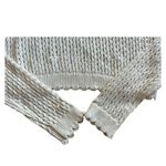 Christian LaCroix Nwt  cream-colored open-knit crew neck sweater extra small Photo 4
