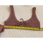 Topshop  Shirred Bikini Rose Top size 6 Bottoms size 4 Photo 7