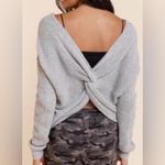 Miami women Gray Knot Back
Sweater Small Photo 1