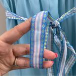 Vintage Prairie Chiffon Sky Blue Ruffle Sleeves Maxi Short Sleeve Dress Size undefined Photo 1