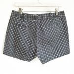 Sandro Studio Blue Black White Geometric Print Flat Front Shorts sz 6 Photo 4