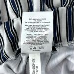 EXPRESS High Waist Tie Front Shorts White with Navy Stripes Size 6 Photo 5