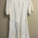 Madewell NWT Eyelet Tassel-Tie Mini Dress Lighthouse White AL321 Size 8 Photo 2