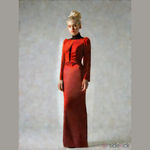 TS Couture Red Mermaid Formal Dress Size 4 Photo 1